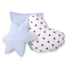 3pcs pillow set - Black Stars/blue