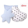 3pcs pillow set - Black Stars/blue