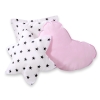 3pcs pillow set - Black Stars/pink