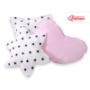 3pcs pillow set - Black Stars/pink