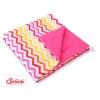 3pcs pillow set - Chevron pink-gelb