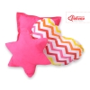 3pcs pillow set - Chevron pink-gelb