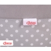 Baby Ball-pit Dry Pool minky without balls - white dots on Gray