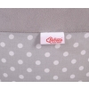 Baby Ball-pit Dry Pool minky without balls - white dots on Gray