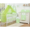 Baby Bed Bedding set 7-pcs with mosquito-net- Hanging Hearts green