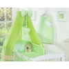 Baby Bed Bedding set 7-pcs with mosquito-net- Hanging Hearts green