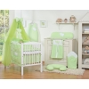 Baby Bed Bedding set 7-pcs with mosquito-net- Hanging Hearts green