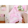 Baby Bed Canopy made of cotton- Donkey Luca pink
