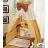 Baby Bed Canopy made of cotton- Teddy bear Barnaba brown