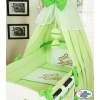Baby Bed Canopy made of cotton- Teddy bear Barnaba green