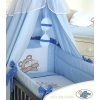Baby Bed Canopy made of cotton- Teddy bear Barnaba lilac