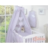 Baby Bed Canopy made of fabric- Hanging Hearts pink flowers