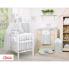 Baby Bed Canopy made of tulle- Little Prince/Princess gray