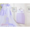 Baby Bed Canopy made of tulle- Little Prince/Princess lilac