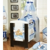 Baby Bed Canopy made of tulle- Teddy Bear Barnaba blue
