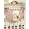 Baby bed Toys bag- Teddy bear with bow brown