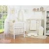 Baby Bedding set 5-pcs- with canopy- Hanging Hearts cream
