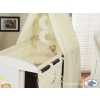 Baby Bedding set 5-pcs- with canopy (L60)- Good night cream