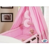 Baby Bedding set 5-pcs- with canopy (L60)- Good night pink