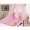Baby Bedding set 5-pcs- with canopy (L60)- Good night pink
