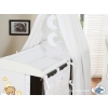 Baby Bedding set 5-pcs- with canopy (L60)- Good night white