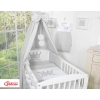 Baby Bedding set 5-pcs- with canopy- Little Prince/Princess gray