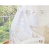 Baby Bedding set 5-pcs- with canopy- Little Prince/Princess white