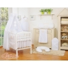 Baby Bedding set 5-pcs- with canopy- Little Prince/Princess white