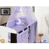 Baby Bedding set 5-pcs- with canopy (S60)- Good night lilac