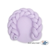 Baby braided knot donut pillow/ play mat 2 in 1 - lilac