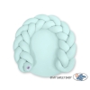 Baby braided knot donut pillow/ play mat 2 in 1 - mint