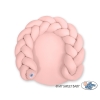 Baby braided knot donut pillow/ play mat 2 in 1 - pastel pink