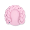 Baby braided knot donut pillow/ play mat 2 in 1 - pink