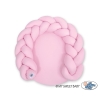 Baby braided knot donut pillow/ play mat 2 in 1 - pink