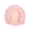 Baby braided knot donut pillow/ play mat 2 in 1 - powder pink