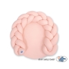 Baby braided knot donut pillow/ play mat 2 in 1 - powder pink