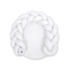 Baby braided knot donut pillow/ play mat 2 in 1 - white
