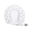 Baby braided knot donut pillow/ play mat 2 in 1 - white