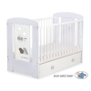 Baby cot bed 120x60cm Crazy Wolf with drawer MAXI