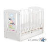 Baby cot bed 120x60cm Donkey Luca with drawer STANDARD