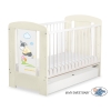 Baby cot bed 120x60cm Donkey Luca with drawer STANDARD