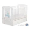 Baby cot bed 120x60cm Dreamy bunny with drawer MAXI