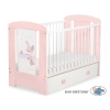 Baby cot bed 120x60cm Dreamy bunny with drawer MAXI