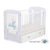 Baby cot bed 120x60cm Dreamy bunny with drawer MAXI