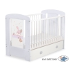 Baby cot bed 120x60cm Dreamy bunny with drawer MAXI