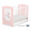 Baby cot bed 120x60cm Dreamy bunny with drawer STANDARD