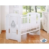 Baby cot bed 120x60cm Glamour White -1- Gray