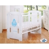 Baby cot bed 120x60cm Glamour White -3- blue