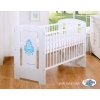 Baby cot bed 120x60cm Glamour White -3- blue