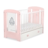 Baby cot bed 120x60cm Glamour with drawer MAXI